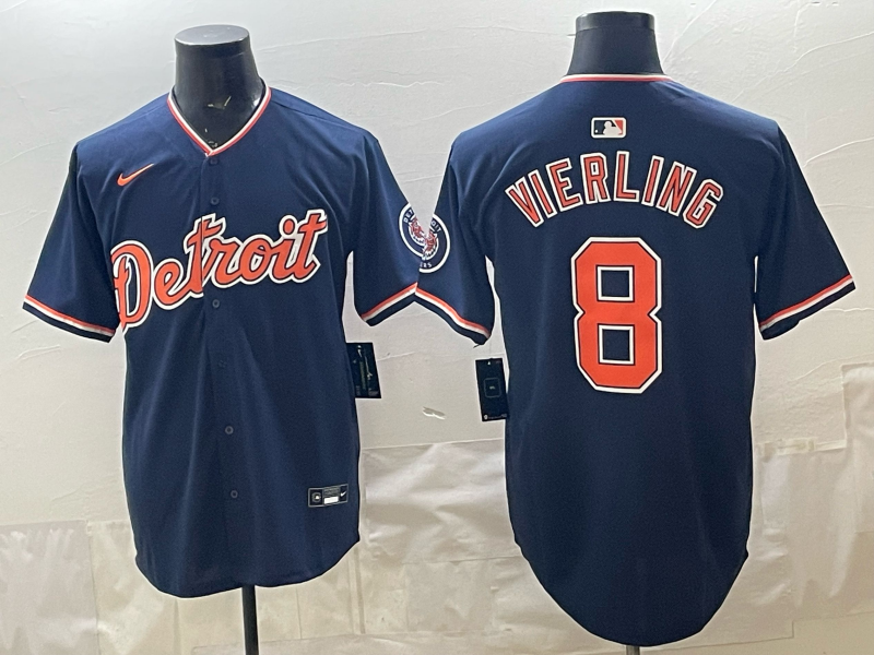 Men Detroit Tigers #8 Vierling blue Nike 2026 MLB Jersey 0409021